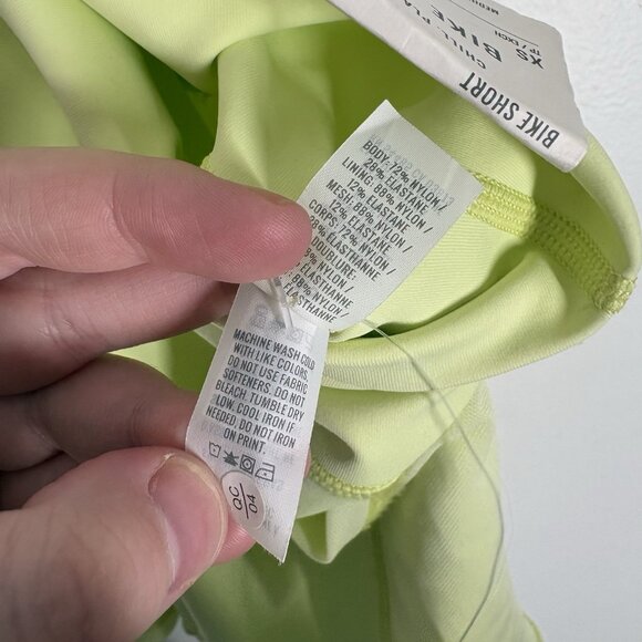 Aerie Women XS Yellow Smooth Medium Support Pockets Mesh Hi-Rise Bike Short NWT - Picture 10 of 10